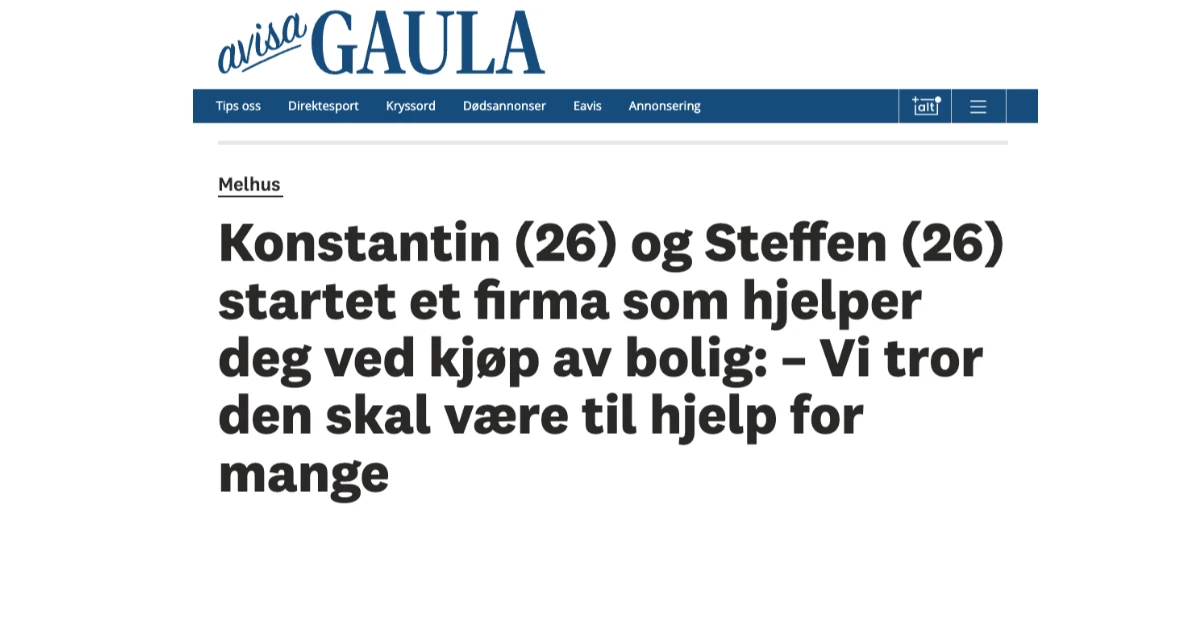 Avisa Gaula har publisert et innlegg om oss